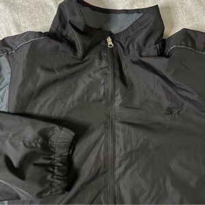 Vintage Starter Jacket Men’s 90s Full Zip Size XL Black Retro Windbreaker